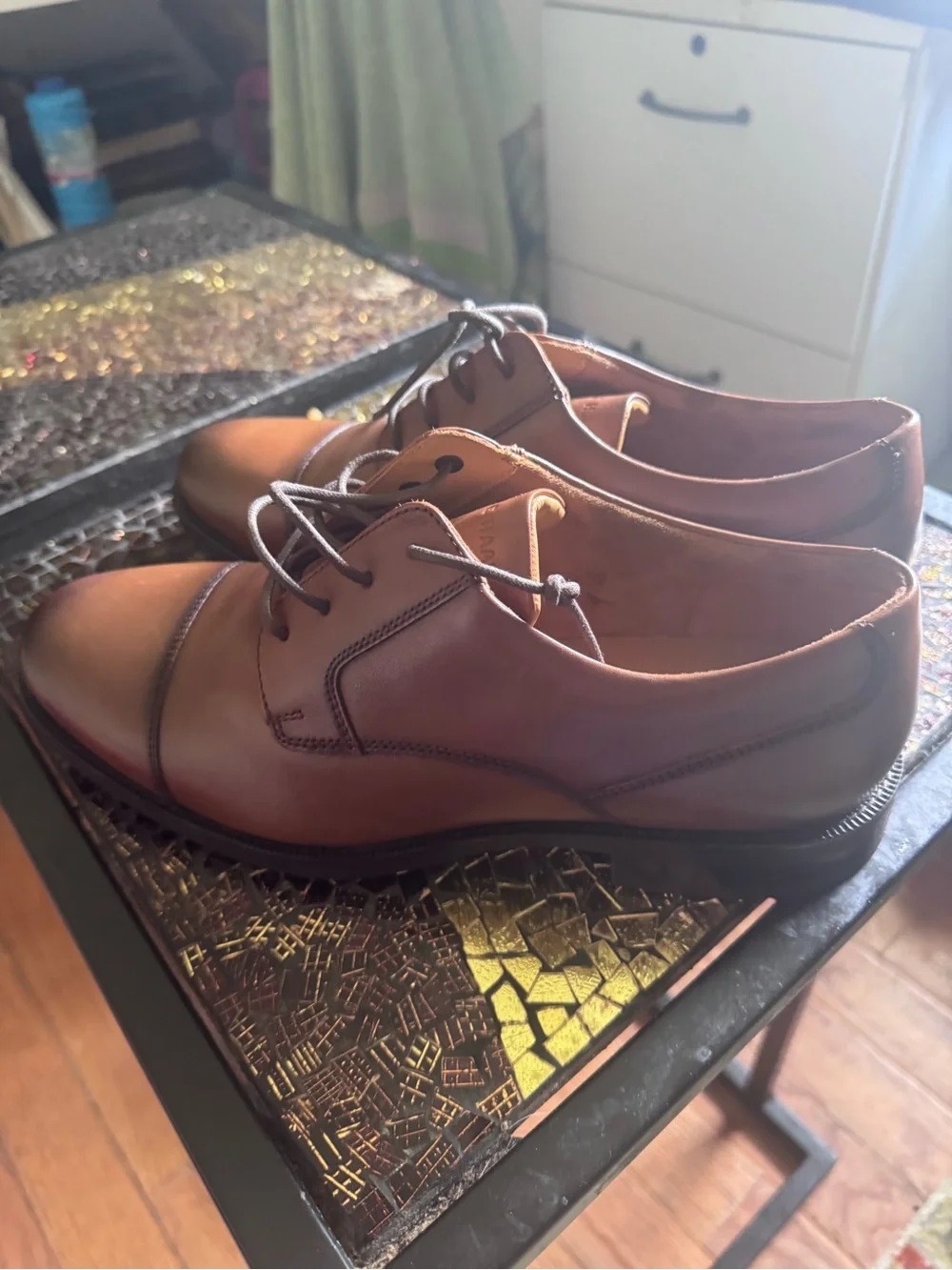 Cole Haan Men's Brown Leather Lace-Up Rain & Snow Boots